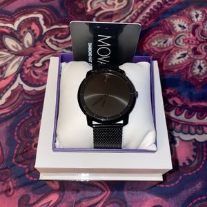 MENS BLACK MOVADO WATCH